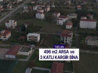 EVİM-NUR'DAN TAFLAN MAH 496m2 ARSA İÇERİSİNDE 3.KATLI KARGIR KOMPLE SATILIK BİNA