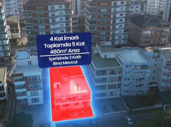 EVİM-NUR'DAN KALKANCI MAH MANZARALI 480m2 5 KAT İMARLI ARSA / MÜSTAKİL BİNA DETAYLI BİLGİ İÇİN ARAYINIZ