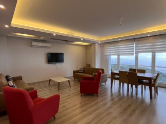 SAMSUN CANİK GÜRGENYATAK MAH 12.KAT 3+1 GENİŞ CAM BALKONLU MANZARALI 130m2 EŞYALI VESTİYERLİ KLİMA TAKILI KUPON DAİRE 