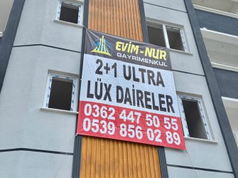 SAMSUN İLKADIM DEREBAHÇE MH. 2+1 95 M2 1. KAT CADDEYE CEPHE KREDİYE UYGUN ANAHTAR TESLİM SIFIR FIRSAT DAİRELER.