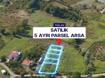 SAMSUN ATAKUM TAFLAN MERKEZ MAH YOL-DOĞALGAZ MEVCUT 5 AYRI SATILIK YATIRIMLIK PARSEL