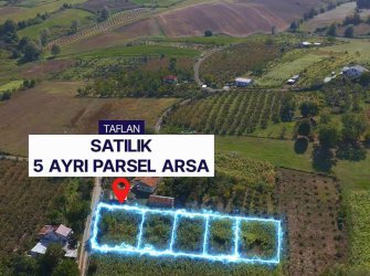 SAMSUN ATAKUM TAFLAN MERKEZ MAH YOL-DOĞALGAZ MEVCUT 5 AYRI SATILIK YATIRIMLIK PARSEL
