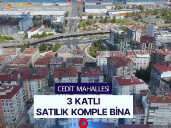 SAMSUN İLKADIM LİMAN MAH 152m2 ARSA ÜZERİNDE CADDEYE CEPHE 3 KATLI KOMPLE SATILIK DOĞALGAZLI BİNA  ( 5 KAT İMARLI )