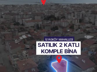 SAMSUN İLKADIM İLYASKÖY MAH 82m2 ARSA ÜZERİNDE 2.KATLI KOMPLE SATILIK BİNA ( 4 KAT İMARLI BİTİŞİK NİZAM )