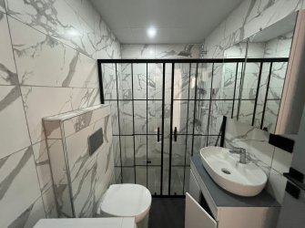 SAMSUN ATAKUM KURUPELİT MAH. 1+1 EŞYALI 2.KAT 60m2  OTOPARKLI ASANSÖRLÜ YERDEN ISITMALI ÖZEL YAPIM LÜX SIFIR FIRSAT DAİRE