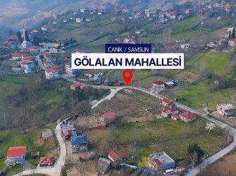 SAMSUN CANİK GÖLALAN MAH 1273m2 YOLA CEPHE YATIRIMLIK KUPON TARLA