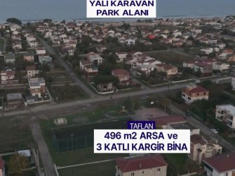 EVİM-NUR'DAN TAFLAN MAH 496m2 ARSA İÇERİSİNDE 3.KATLI KARGIR KOMPLE SATILIK BİNA