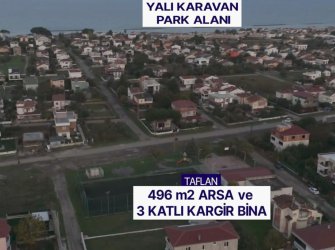EVİM-NUR'DAN TAFLAN MAH 496m2 ARSA İÇERİSİNDE 3.KATLI KARGIR KOMPLE SATILIK BİNA
