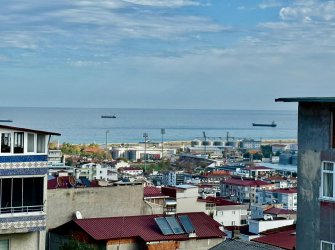 SAMSUN İLKADIM KADİFEKALE MH 3+0 90m2 4.KAT EŞYALI DENİZ MANZARALI KİRALIK DAİRE