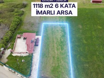 SAMSUN İLKADIM DERECİK MAH 1.118m2 MÜKEMMEL KONUMDA 6.KAT İMARLI YATIRIMLIK FIRSAT ARSA