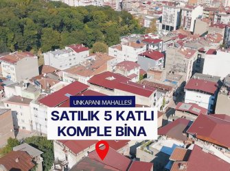 SAMSUN İLKADIM UNKAPANI MAH 60m2 ARSA İÇERİSİNDE 5.KATLI BİTİŞİK NİZAM DOĞALGAZLI KOMPLE SATILIK BİNA  ( DAİRELER 1+1 İÇİ YAPILI )